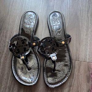 Tory Burch black Miller sandals size 8